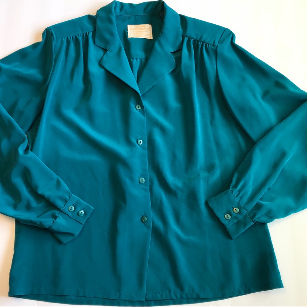 Pendleton Country Sophisticates Blouse Sz 10